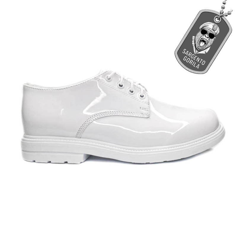 El calzado de presentación blanco cómoda, duradera y confiable de Ejército, Guardia Nacional y Seguridad SARGENTO GORILA SGV101B